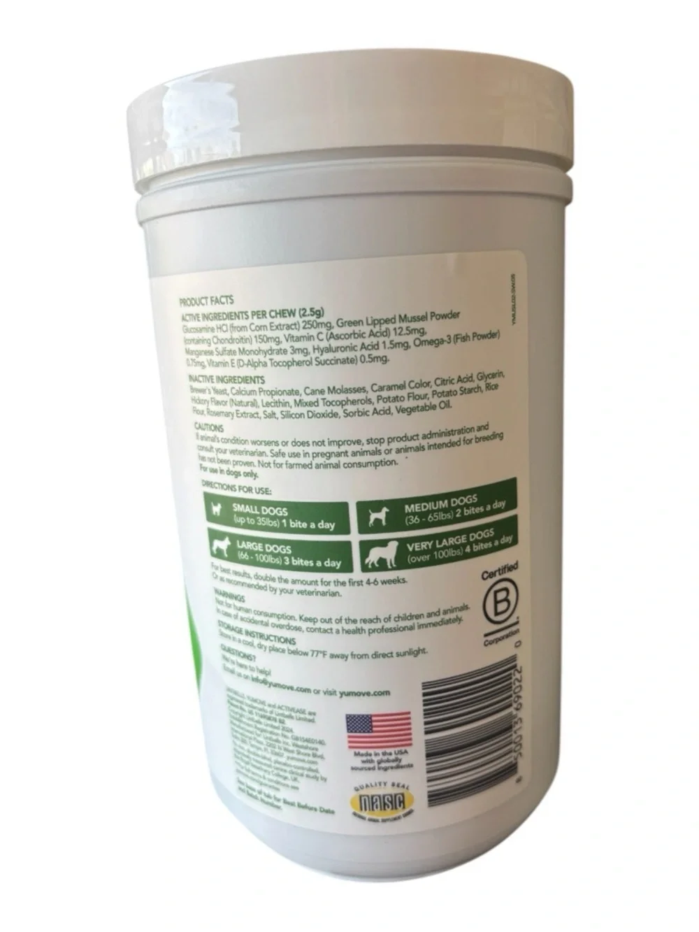Yumove Joint Care Tasty Bites for Adult Dogs -300 count